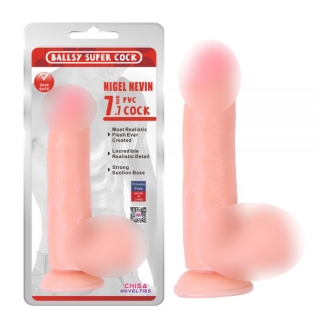 Фаллоимитатор на присоске реалистичный бежевый Chisa Nigel Nevin 7.7 Dildo