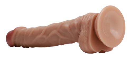 Фалоімітатор реалістичний з мошонкою на присосці тілесний OYO YQM-023 - 8