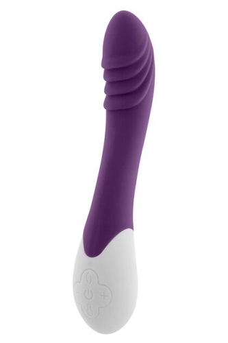 Вибратор для точки G водостойкий с функцией нагрева фиолетовый S Pleasures Premium Phoenix - 1