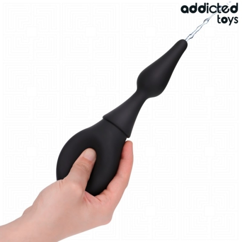 Анальная клизма силиконовая черная Addicted Toys Travel Cleaner модель 1 160 мл - 3