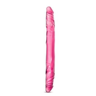 Фалоімітатор 35/3, 5 см подвійний реалістичний рожевий B YOURS 14inch DOUBLE DILDO