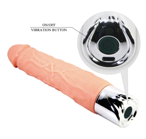 Вібратор реалістичний гелевий LYBAILE Pretty Love Osric Pro Realistic Vibrating Dildo - 8