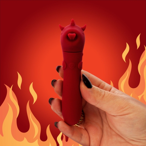 Вибропуля единорожка для клитора бордового цвета Unihorn USB Bullet Blaze Diablo - 8