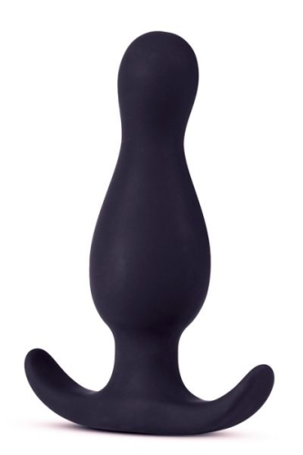 Анальный плаг с якорем чёрный ANAL ADVENTURES PLATINUM CURVE PLUG - 4
