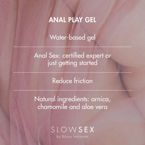 Анальная гель-смазка Bijoux Indiscrets SLOW SEX Anal play gel - 4