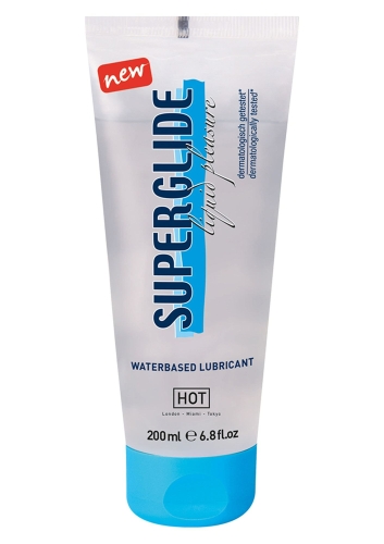 Лубрикант на водной основе HOT SUPERGLIDE Liquid Pleasure 200 мл - 1