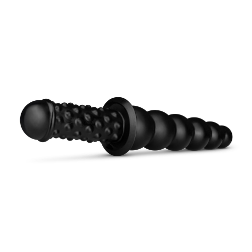 Анальний ланцюжок чорного кольору BUTTR Akimbo Double Sided Anal Dildo - 4