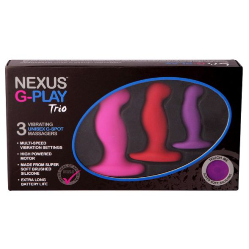 Набор анальных вибраторов разных цветов Nexus G-Play Trio 3 штуки - 1