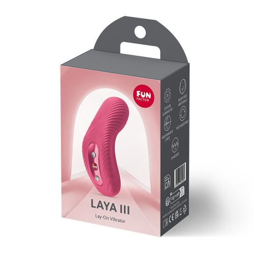 Вібротрусики для клітора ефект постукування малиновим пальцем Fun Factory LAYA III - 4