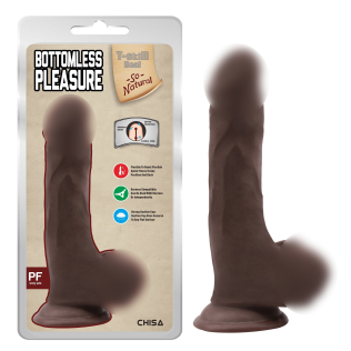Фалос на присоску реалістичний коричневий CHISA Bottomless Pleasure Brown