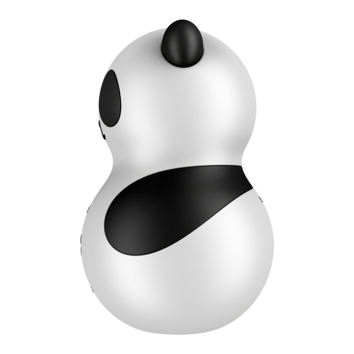 Вибратор Панда с вакуумной стимуляцией клитора черно белого цвета Satisfyer Pocket Panda - 4