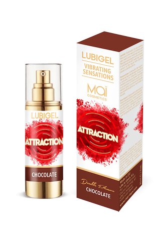 Оральний лубрикант збудливий зі смаком шоколаду Attraction 30 мл - 1