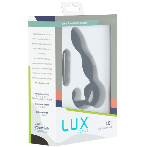 Вібромасажер простати темно синього кольору Lux Active LX1 Anal Trainer - 6