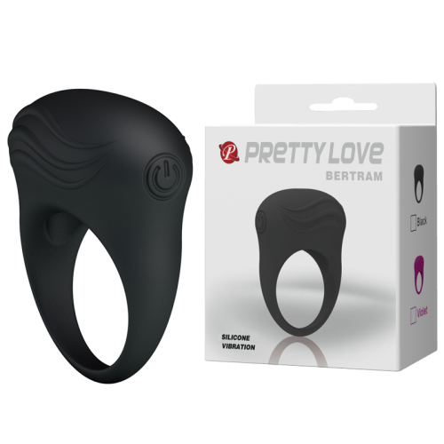 Эрекционное виброкольцо на член черное Lybaile PRETTY LOVE Bertram - 1