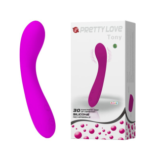 Вібратор для точки G рожевий з силікону Pretty Love Tony BI-014281