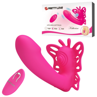 Силіконовий багатофункціональний вібратор для точки G і клітора Pretty Love Katherine Magenta