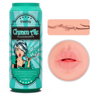 Мастурбатор ротик для мужчин телесного цвета Lovetoy Cream Ale