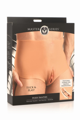 Накладная вагина для него Master Series Silicone Vagina + Butt Panties - Medium - 10