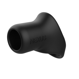 Эрекционное кольцо для члена и мошонки черного цвета Nexus Rise Cock and Ball Sling