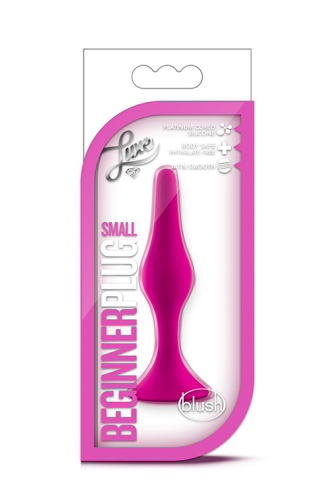 Анальная маленькая пробка конической формы розового цвета Blush Luxe beginner - 2