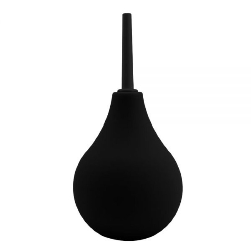 Клізма для очищення перед сексом Rubber Enema чорна - 1
