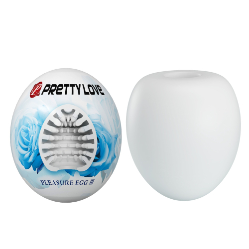 Мастурбатор яйце білого кольору Lybaile Pretty Love Pleasure Egg II - 3
