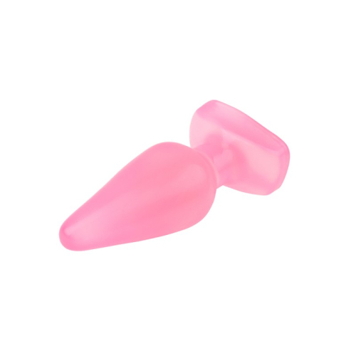 Анальная пробка на присоске розового цвета Chisa Hi Rubber - 2