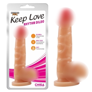 Фалоімітатор 19/3, 7 см на присоску реалістик тілесний CHISA Keep Love Rhythm Dildo