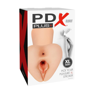 Мастурбатор вагина и анус телесного цвета Pipedream PDX Plus Xl два входа