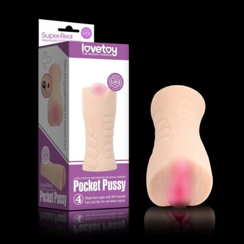 Кишеньковий мастурбатор Вагіна lovetoy тілесний - 1