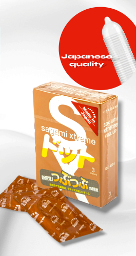 Презервативи латексні прозорі Sagami 3шт - 1