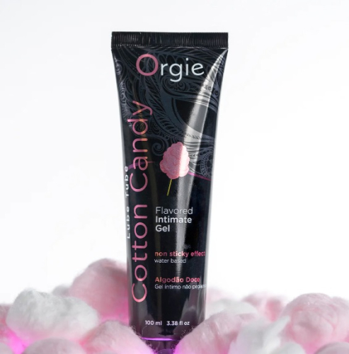 Съедобный лубрикант на водной основе со вкусом сахарной ваты Lube Tube 100мл Orgie - 1