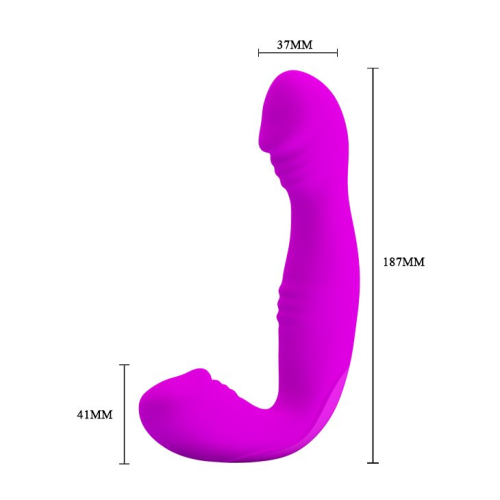 Безременний силіконовий вібрострапон &amp;quot;ANGELO PURPLE&amp;quot; BI-014227 - 5