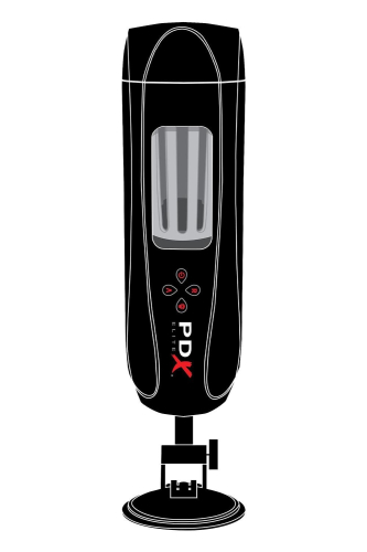 Мастурбатор із вібрацією на присосці для чоловіків чорний Pipedream PDX Elite Ultimate Milker 2 - 3