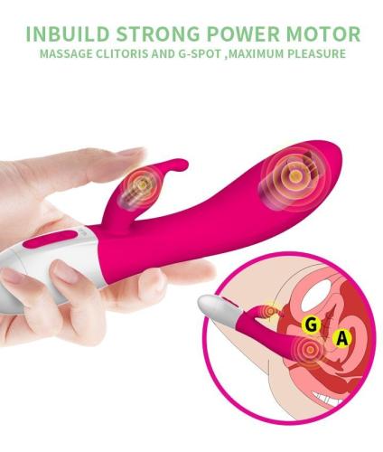 Вагінальний вібратор зі стимуляцією клітора з підігрівом Leten Female Vibrator - 5