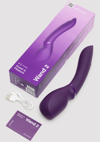 Смарт вібромасажер Ванд Мікрофон фіолетовий We-Vibe Wand 2 - 7