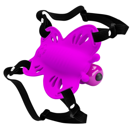 Силиконовый стимулятор бабочка для клитора фиолетовый Clitoral Massager SLOANE - 4