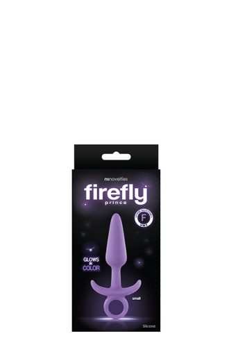 Анальний плаг із кільцем фіолетового кольору NS Novelties Firefly Prince - 2