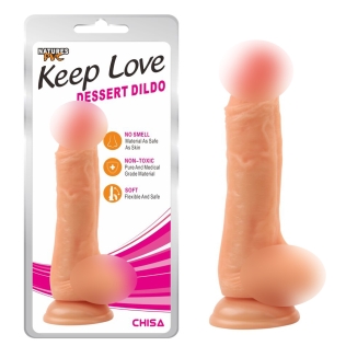Фалоімітатор реалістичний на присоску тілесний CHISA Keep Love Dessert Dildo