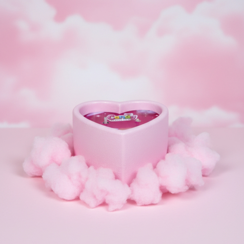 Масажна свічка у формі серця з ароматом жуйки Candy Bubble Gum 70 мл - 8