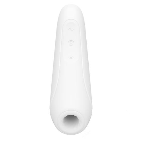 Вакуумный клиторальный стимулятор Satisfyer Curvy 1+ White - 4