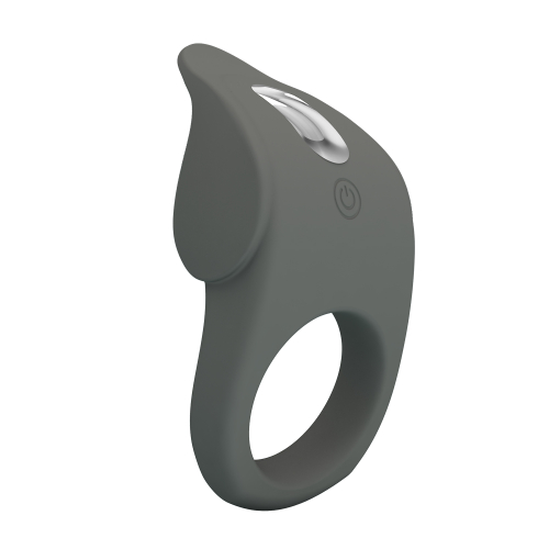 Ерекційне віброкільце силіконове сіре LYBAILE PRETTY LOVE Master Ring - 4