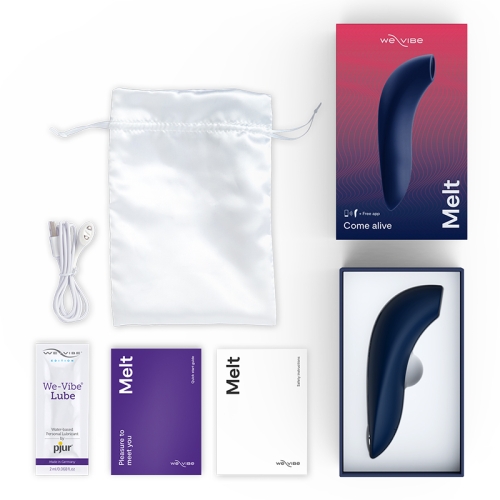 Вакуумний стимулятор для клітора з керуванням на відстані синій We-Vibe MELT - 8