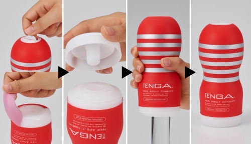 Мастурбатор в колбе для мужчин белого цвета Tenga VACUUM CUP - 5