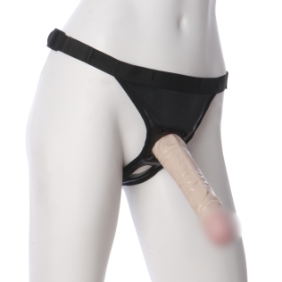 Страпон з реалістичною венозною поверхнею Doc Johnson Vac-U-Lock-8 Inch Classic dong Ultra Harness