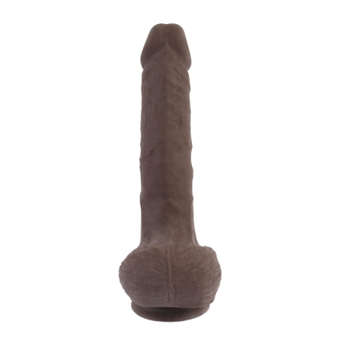 Фаллоимитатор реалистичный на присоске коричневого цвета Chisa Funky Dick - 3
