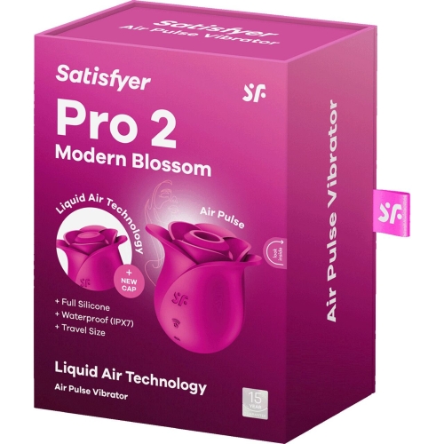 Вакуумний кліторальний стимулятор рожевий Satisfyer Pro 2 Modern Blossom - 7