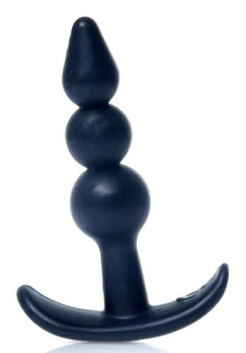 Анальний корок чорного кольору Boss of toys Boss Series T Plug Ripple Black - 2
