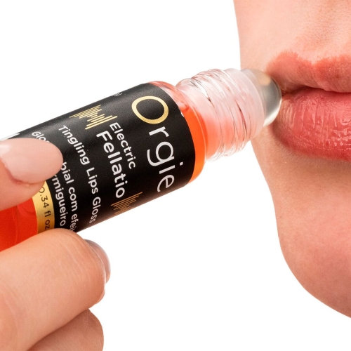 Блиск для губ з ефектом вібрації зі смаком фруктового асорті Orgie Electric Fellatio Lips Gloss 10 мл - 2