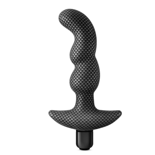 Анальный стимулятор чёрный со съёмной вибропулей S PARK IGNITION PRV-02 CARBON FIBER